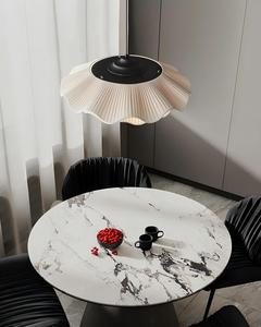 Lampes suspendues minimalistes de style japonais moderne, en résine, chapeau de paille, corde de chanvre, petit fer, pour la maison, le salon, le bureau, installation <span class=keywords><strong>facile</strong></span> - Product Image 4