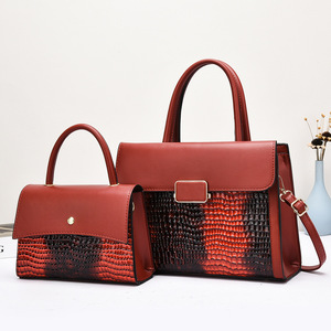 Fashion Lady Multi-Piece Women's Pu Leather Waterproof Handbag with Removable Shoulder Strap and Large Capacity - Product Image 6