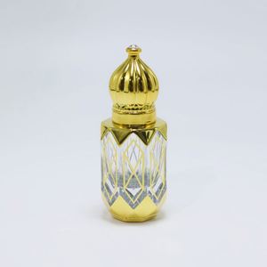 Luxury Golden Arabian Glass <b>Empty</b> Essential Oil Nail Polish Oil Roll Hot Stamping 6ml Capacity Custom Logo Eco-friendly Perfume - Product Image 4
