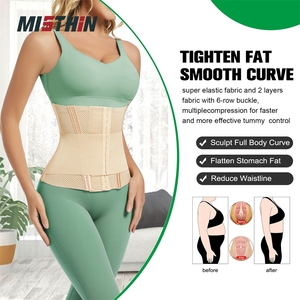 Colombia vita invisibile vita Trainer in acciaio ganci personalizzati il mio logo femminile pancia Tuck guaine corsetto corpo Shaper biancheria intima - Product Image 5
