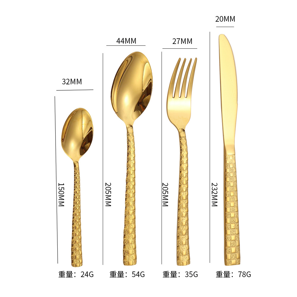 Juego de cuatro piezas (oro)