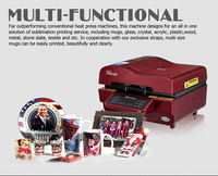 Presse à transfert thermique sous vide 3D, machine de sublimation multifonction pour tasses, t-shirts, coques de téléphone, tapis de souris, cadre photo, impression