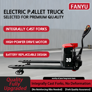 FANYU EV30 1T 2T 3T Full Electric Forklift-Hydraulic Pallet Truck <strong>Small</strong> Semi-Electric <strong>Lift</strong> Stacker 90mm <strong>Fork</strong> Height - Product Image 6