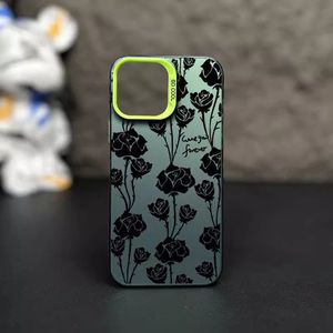 Coque <span class=keywords><strong>de</strong></span> téléphone portable en TPU avec impression <span class=keywords><strong>de</strong></span> rose noire, argentée électrolytique, <span class=keywords><strong>pour</strong></span> <span class=keywords><strong>iPhone</strong></span> 8 X Xr Xs 11 12 13 14 15 16 Pro 17 - Product Image 2