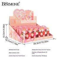 Gloss à lèvres hydratant et repulpant effet éclat, à base d'eau minérale végétalienne, longue tenue, design arc-en-ciel poney cartoon – Meilleure vente