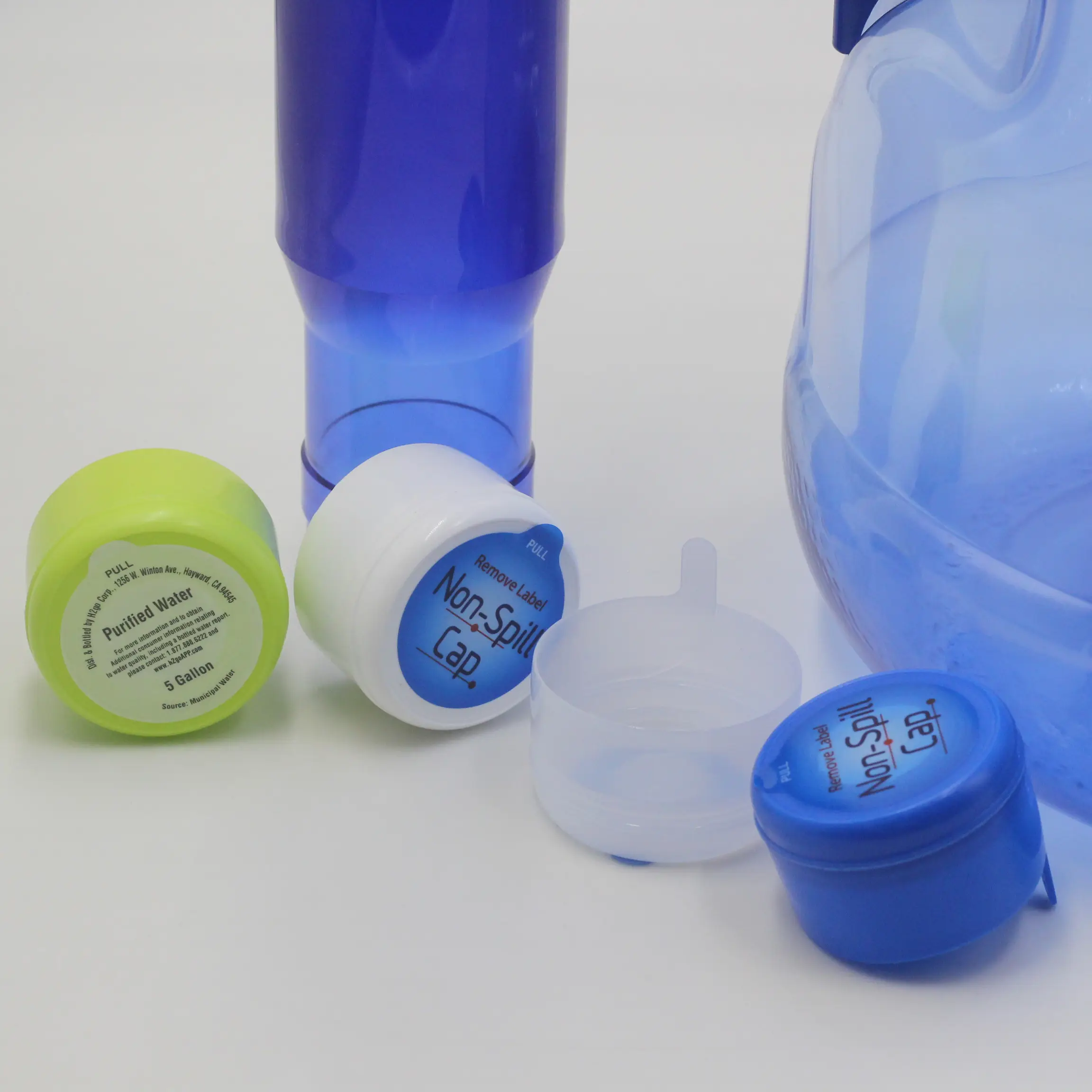 Galon su şişe kapağı 3 galon 5 galon özelleştirilmiş plastik galon kap etiket