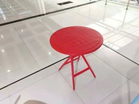 Ensemble de table à manger de petite taille YWJ Yaweijia Restaurant, table en plastique, table ronde noire d'extérieur