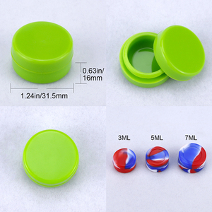 Factory Direct Mini 2ml 3ml 5ml 7ml Travel Silicone Wax Jar Contenedor <span class=keywords><strong>de</strong></span> <span class=keywords><strong>silicona</strong></span> para aceite - Product Image 3