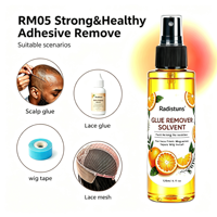 Radistuns 120ml Liquide Dissolvant de Colle pour Perruques à Base de Citron, Action Rapide, Solvant Adhésif au Limonène, Spray Dissolvant de Colle pour Perruques