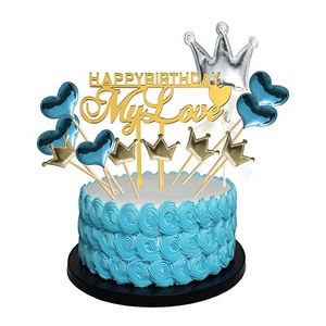 Adorno de Pastel Acrílico de <span class=keywords><strong>Feliz</strong></span> <span class=keywords><strong>Cumpleaños</strong></span> para <span class=keywords><strong>Mi</strong></span> <span class=keywords><strong>Amor</strong></span>, Decoración para Pastel de San Valentín - Product Image 2