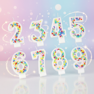 Creative Reusable Mini-Ball Design Birthday & Christmas Candles Numbers Cake <b>Toppers</b> & Decorative Accessories - Product Image 3