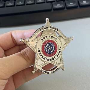 Gratis sample op maat gemaakte metalen messing geëmbosseerde 3D beveiligingsbadge voor privédetectives en kapelaans - Product Image 5