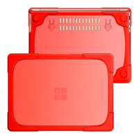 Pour Microsoft Surface Laptop 3 13.5 modèle 1868 ordinateur portable avec clavier en métal TPU antichoc en plastique acrylique clair support pliable couverture