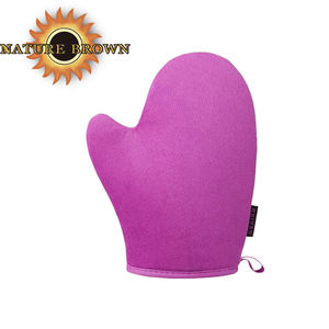Nouvelle mode <span class=keywords><strong>gant</strong></span> d'applicateur <span class=keywords><strong>autobronzant</strong></span> en velours de soie doux gants de lotion pour le corps végétalien - Product Image 1