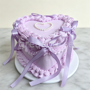 Modelo de Pastel Retro de Corazón de 4 Pulgadas, Simulación Vintage, Postre de Crema Falsa, Decoración Realista, Accesorio de Fotografía, Decoración para el Hogar, Pastelería, Escaparate - Product Image 4