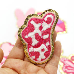 Patch <span class=keywords><strong>Chenille</strong></span> Rose Brodé Design PVC Coudre Fer Applique pour DIY Artisanat Réparation Vêtements Jeans Autres Projets Pan - Product Image 3