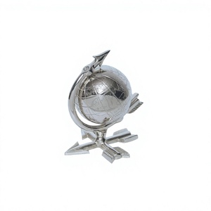 Soporte de globo antiguo y objeto, regalo de negocios, pantalla de escritorio de oficina, modelo de globo de mapa mundial con soporte de diseño admirable hecho en La India - Product Image 1