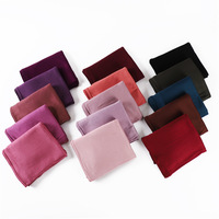 Haute qualité en gros 2025 Offre Spéciale dames musulman coton Jersey Hijab plaine élastique chaîne châle large bord Jersey Hijab