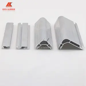 Extrusion d'aluminium anodisé à angle rond, cadre latéral de fenêtre en aluminium argenté anodisé de 15mm et 10mm, 10 pièces