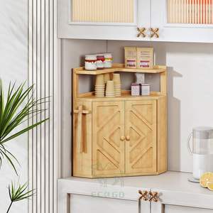 กล่องขนมปังไม้ไผ่สำหรับวางบนเคาน์เตอร์ครัว ความจุขนาดใหญ่ 3 ชั้น เป็นมิตรกับสิ่งแวดล้อม พร้อมชั้นวางที่ถอดออกได้ - Product Image 5