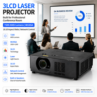 Projecteur laser 3LCD à démarrage rapide, 7200 lumens ANSI, données sécurisées, Wuxga, pour les administrations