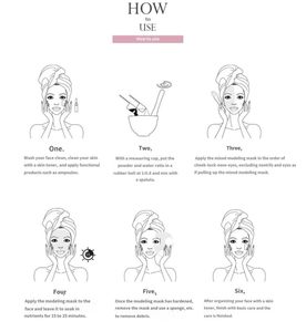 Lance Argireline đường viền Bột mặt nạ nhãn hiệu riêng dòng chuyên sâu nếp nhăn lỗ chân lông lớn làm săn chắc đường viền Mặt nạ bột - Product Image 6