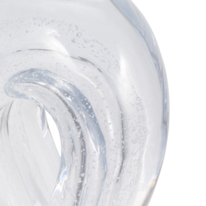 Scultura in Vetro a Spirale Intrecciata, Decorazione Moderna Artigianale per Soggiorno, Ufficio, Bagno, Esposizione su Mensola - Product Image 6