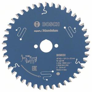 BOSCH - 2608644092 Lame de scie circulaire ''Expert for Aluminium''-LAMES ET DISQUES DE COUPE EAN 3165140796583 LAMES DE SCIE CIRCULAIRE - Product Image 1