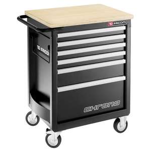 FACOM - CHRONO.6GM3HD Armario de rodillos CHRONO-6 cajones-3 módulos por cajón-Talleres rodantes de cargas pesadas y seguridad - Product Image 1