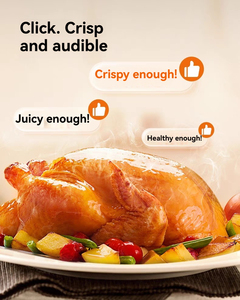 2025 thiết kế mới hẹn giờ 4.2L không dính nồi chiên không khí với núm và màn hình cảm ứng điều khiển kép có thể điều chỉnh nhiệt độ - Product Image 3