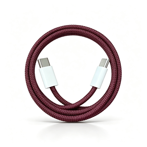 Braided <b>Type</b>-<b>C</b> to <b>Type</b>-<b>C</b> Fast Charging <b>Cable</b> Nylon Data Charger Cord for iPhone 15-18 Mobile Phone Tablet - Product Image 2