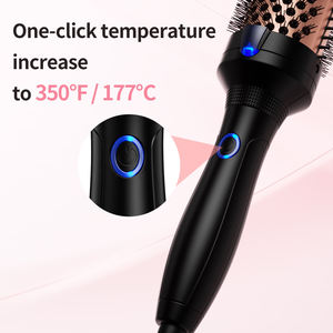 Brosse lissante magique personnalisée de qualité supérieure avec écran LED, plaques en céramique titane électriques pour cheveux raides, usage domestique et hôtelier - Product Image 3