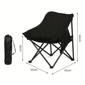 Chaise de camping pliable légère en tissu Oxford pour pique-niques, pêche, jardin et randonnée en plein air - Product Image 1
