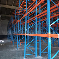 Système industriel de supports à palettes sans boulons en acier Rayonnage à palettes à usage intensif démantelé Supports et étagères empilables