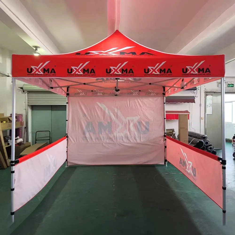 FEAMONT barraca dobrável de alumínio 10x10 pés pop-up personalizada para eventos ao ar livre com dossel impermeável