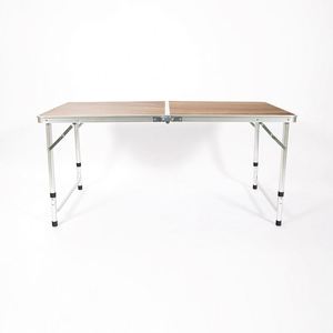 Outdoor Lightweight Aluminum Folding Picnic <b>Table</b> <b>Adjustable</b> Height Portable Camping <b>Table</b> - Product Image 1