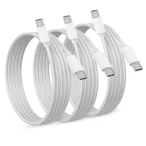 Wholesale High Speed Usb Cable Soft PVC 100W Convient Cord OEM White Durable 100w C to C