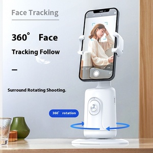 Penyangga Kamera Ponsel <span class=keywords><strong>Gimbal</strong></span> Pelacak Wajah Otomatis KDBAO 360° Pemotretan Cerdas Pelacakan Objek AI <span class=keywords><strong>Stand</strong></span> Nirkabel Remote Video Kamera - Product Image 4