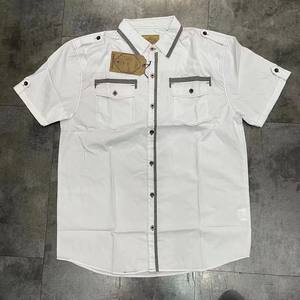 Chemise à manches courtes pour hommes été 60% coton 40% polyester chemise blanche avec épaulettes <span class=keywords><strong>lot</strong></span> à vendre - Product Image 4