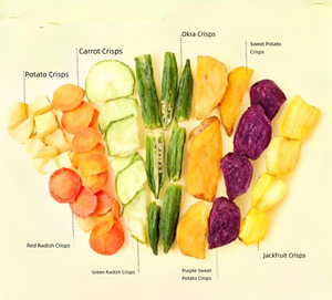Baked Fruit &amp; <strong>Veggie</strong> Seaweed Crackers | Crunchy Nori Chips with Visible Vegetables | Non-<strong>Fried</strong> Healthy Snack - Product Image 5