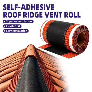 Fournitures de toiture : Rouleau de ventilation de toit en aluminium pur de 300 mm de largeur pour l'aération et la ventilation des cimetières de toit, installation facile - Product Image 1
