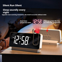 Achat en ligne de gros Horloge électronique LED multifonction grand écran avec luminosité réglable Projection alarme muet
