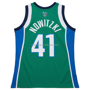 Dos homens Dallas #41 Dirk Nowitzki Basquete Jersey Bordado Camisas Logos Juventude Clássico Sports Wear Plus Size para a Temporada de Verão - Product Image 5
