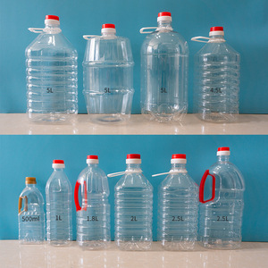 10-liter thickened peanut oil bottle, transparent <b>plastic</b> oil <b>drum</b>, 20-jin (10 catties) wine barrel, PET salad oil dispenser, - Product Image 1