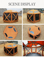 La plus nouvelle tente gonflable hexagonale de dôme d'air pour la vente extérieure de camping