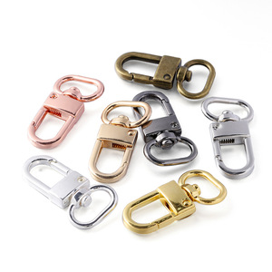 DIY Jewelry Accessories Metal Universal Buckles Spring Keychains Hanging Hooks Alloy Bag Buckles Ancient Bronze Gun Black Gold - Product Image 2