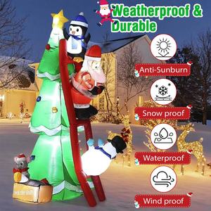 Precio promocional Inflable Navidad Publicidad Inflable Niños Juguete favorito Árbol de Navidad con luces RGB para eventos Fiesta - Product Image 2