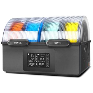เครื่องอบฟิลาเมนต์ Sovol 4 แกนม้วน รุ่น SH03 พร้อมอุณหภูมิสูงสุด <span class=keywords><strong>85</strong></span> องศา สำหรับเครื่องพิมพ์แบบหัวฉีดคู่  ระบบเก็บฟิลาเมนต์แบบปิดผนึก  ระบบลดความชื้นอัตโนมัติ รุ่นใหม่ - Product Image 1