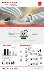 Controlador Zigbee a DALI DT6 DT8 4 en <span class=keywords><strong>1</strong></span> SR 2411 ZG Alexa Google Home Touchlink GP Switch SR-2411-ZG - Product Image 5