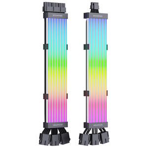 Kabel GPU SNOWMAN A40 ARGB 12+4pin Kotak Warna untuk Casing PC, Aksesoris Komputer untuk Kipas Casing Carbet, Tersedia - Product Image 4